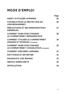 Mode d’emploi Bauknecht KVIF 2005/A+ Réfrigérateur