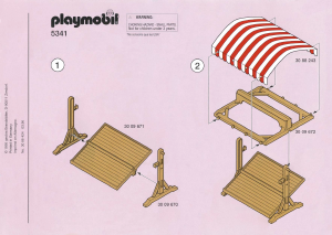 Handleiding Playmobil set 5341 Victorian Groentekraam