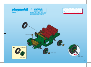 Mode d’emploi Playmobil set 6240 Victorian Voiture de collection