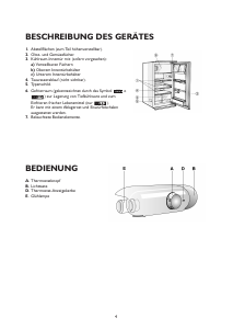 Bedienungsanleitung Bauknecht KVE 1433/A+/SW-LH Kühlschrank