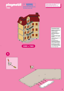 Mode d’emploi Playmobil set 7483 Victorian Etage supplémentaire pour maison de ville