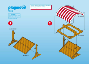Manuale Playmobil set 7615 Victorian Bancarella