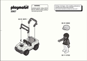 Handleiding Playmobil set 3067 Leisure Kind met terreinwagen