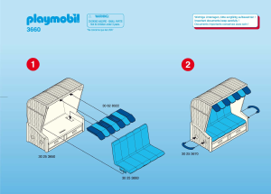 Bedienungsanleitung Playmobil set 3660 Leisure Strandkorb