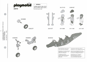 Handleiding Playmobil set 3819 Leisure Krokodillenwip