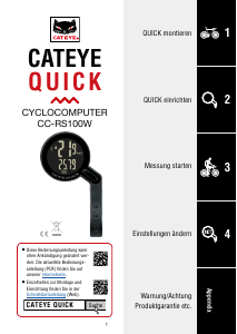 Bedienungsanleitung Cateye CC-RS100W Fahrradcomputer