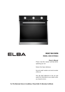 Handleiding Elba DIVO EBO-K7370(SS) Oven