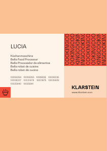 Manual Klarstein 10035641 Lucia Food Processor