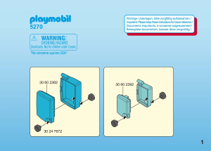 Manuál Playmobil set 5270 Leisure Portýr