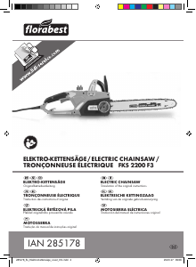 Mode d’emploi Florabest IAN 285178 Tronçonneuse