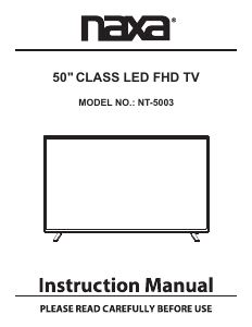 Handleiding Naxa NT-5003 LED televisie