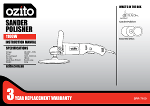 Manual Ozito SPR-7100 Polisher