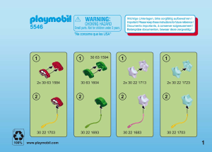 Handleiding Playmobil set 5546 Leisure Smileyworld ballonnenverkoper