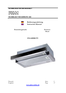 Manual PKM FS2-60BBGTY Cooker Hood