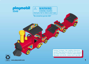 Handleiding Playmobil set 5549 Leisure Kindertrein