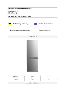 Manual PKM KG 220 EIXM Fridge-Freezer