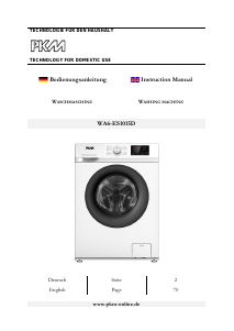 Manual PKM WA6-ES1015D Washing Machine
