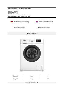 Handleiding PKM WA6-ES1015D Wasmachine