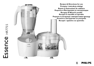 Handleiding Philips HR7755 Essence Keukenmachine