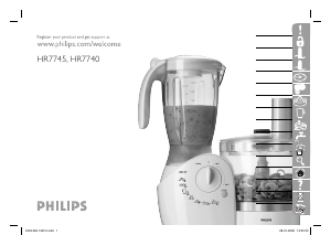 Használati útmutató Philips HR7740 Konyhai multifunkciós mixer