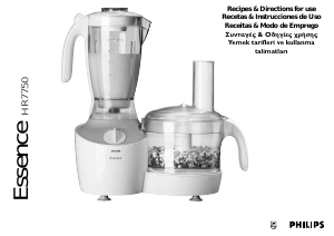 Manual Philips HR7750 Essence Robot de cozinha