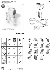 Manual de uso Philips HR7200 Batidora de varillas