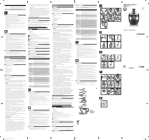 Bedienungsanleitung Philips HR1837 Entsafter