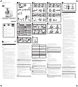 Руководство Philips HR2741 Мясорубка