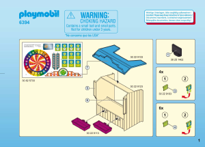 Manual Playmobil set 6394 Leisure Wheel of fortune and booth