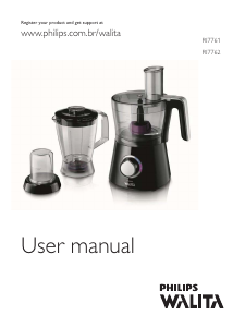 Manual Philips Walita RI7762 Food Processor