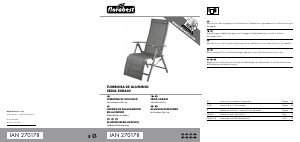 Manual de uso Florabest IAN 270178 Silla de jardín