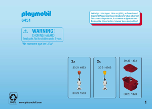 Handleiding Playmobil set 6451 Leisure Terrasmeubels