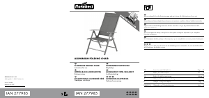 Käyttöohje Florabest IAN 277985 Puutarhatuoli