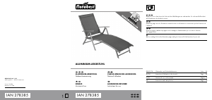 Mode d’emploi Florabest IAN 278385 Chaise de jardin