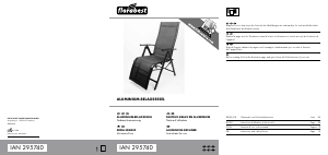 Manuale Florabest IAN 295740 Sedia da giardino