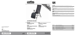 Brugsanvisning Florabest IAN 295761 Havestol