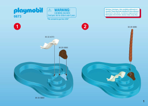 Manual Playmobil set 6673 Leisure Piscina para Bebés com Escorrega