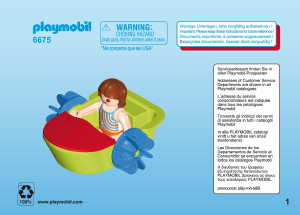 Mode d’emploi Playmobil set 6675 Leisure Enfant avec bateau à pédales