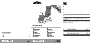 Használati útmutató Florabest IAN 311063 Kerti szék