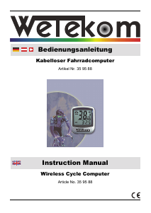 Handleiding Wetekom 35 95 88 Fietscomputer