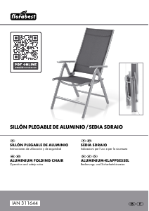 Manual de uso Florabest IAN 311644 Silla de jardín