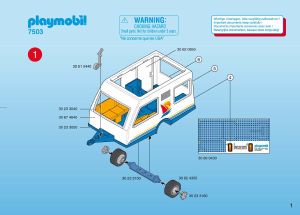 Handleiding Playmobil set 7503 Leisure Caravan