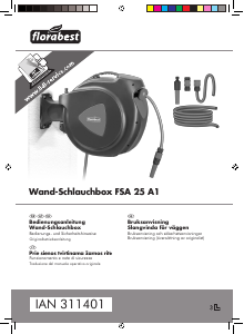 Vadovas Florabest IAN 311401 Sodo žarnos ritė