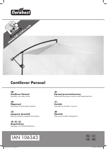 Használati útmutató Florabest IAN 106343 Kerti napernyő
