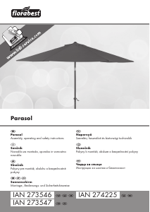Használati útmutató Florabest IAN 273547 Kerti napernyő