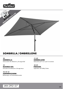 Manuale Florabest IAN 292137 Ombrellone