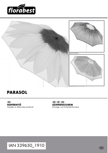 Használati útmutató Florabest IAN 339630 Kerti napernyő