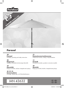 Használati útmutató Florabest IAN 43632 Kerti napernyő