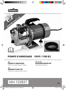 Mode d’emploi Florabest IAN 102837 Pompe de jardin