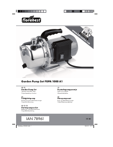 Käyttöohje Florabest IAN 78961 Puutarhapumppu